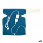 Borsa per l'Acqua Calda Elettrica Schiena Colletto Azzurro Plastica 40