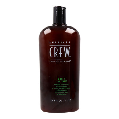 3-in-1 Gel, Shampoo and Conditioner American Crew Tea Tree 1 L