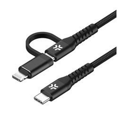 USB-C Cable Celly USBC2IN1BK 2 m Black
