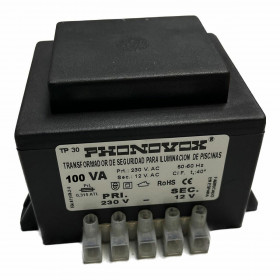 Trasformatore di sicurezza per l'illuminazione delle piscine PHONOVOX