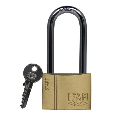 Lucchetto con chiave IFAM SR50AL Lunghezza Ottone Acciaio 1,38 x 4,78