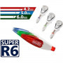 Correction Tape Office Box SUPER R6 6 m 4,2 mm Replacement Red (24 Uni
