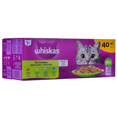 Comida para gato Whiskas Mix Favourites in jelly Pollo Salmón Atún T
