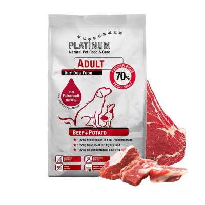 Nourriture Platinum Adult Beef + Potato Adulte Veau 5 kg