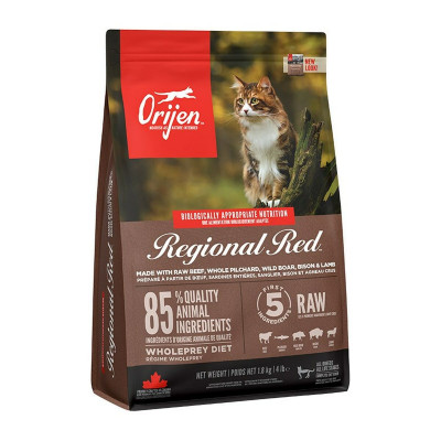 Katzenfutter Orijen Regional Red Erwachsener Rindfleisch Lamm Rind und