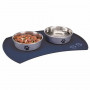 Mangeoire pour chiens Trixie 24568 Bleu Silicone Silice
