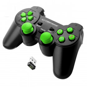 Wireless Gaming Controller Esperanza Gladiator GX600 USB 2.0 Black Gre