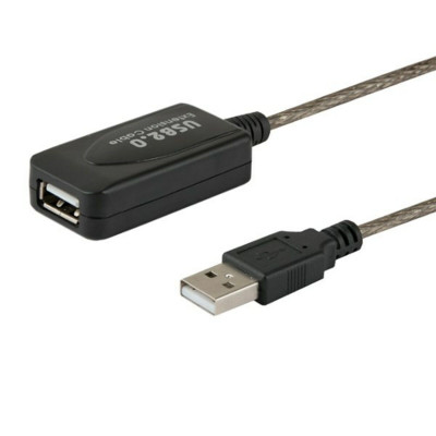 Câble Rallonge à USB Savio CL-76 Blanc Noir 5 m sur la caverne des p