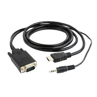 Adaptateur VGA vers HDMI avec Audio GEMBIRD A-HDMI-VGA-03-10 Noir 3 m 