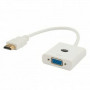 Adapter HDMI auf VGA Savio CL-27B Weiß