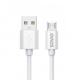 Cavo da USB a micro USB Savio CL-167 Bianco 3 m