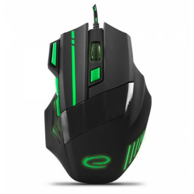 Souris Optique Esperanza EGM201G Noir Vert Noir/Vert sur la caverne de