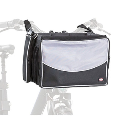 Tasche Trixie TX-13106            Fahrrad Schwarz/Grau Weiß Polyester