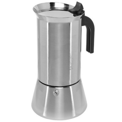 Cafettiera Italiana Bialetti New Venus Argentato Legno Acciaio inossid
