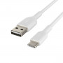 Câble USB A vers USB C Belkin CAB001BT3MWH Blanc 3 m