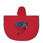 K-Way Impermeabile con Cappuccio Spiderman Rosso