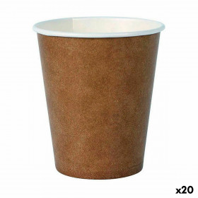 Set de Verres Algon Produits à usage unique Carton papier kraft 30 Pi
