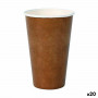Set de Verres Algon Produits à usage unique Carton papier kraft 35 Pi