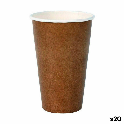Set de Verres Algon Produits à usage unique Carton papier kraft 35 Pi