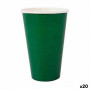 Set de Verres Algon Produits à usage unique Carton Vert 10 Pièces 35