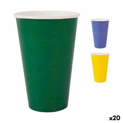 Set de Verres Algon Produits à usage unique Carton Multicouleur 10 Pi