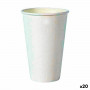 Set di Bicchieri Algon Monouso Cartone 330 ml Bianco 10 Pezzi (20 Unit