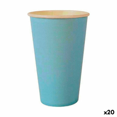Set de Verres Algon Produits à usage unique Carton Bleu 10 Pièces 35