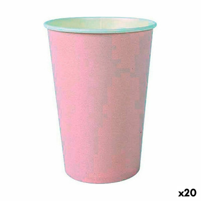 Set de Verres Algon Produits à usage unique Carton Rose 20 Pièces 22