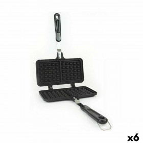Macchina da Waffle Quttin Alluminio 33 x 21 x 3 cm (6 Unità)