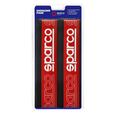 Cuscinetti per Cinture di Sicurezza Sparco SPC1208RD Rosso (2 Unità)