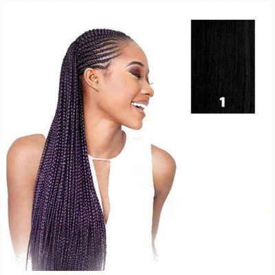 Hair extensions X-Pression  Black Synthetic 208,28 cm pelo sintetico N