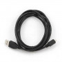 USB 2.0 A to Micro USB B Cable GEMBIRD (3 m) Black