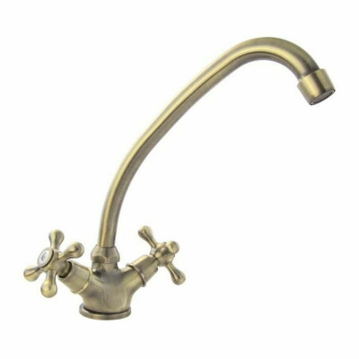 Two-handle Faucet Rousseau Beverley Stainless steel Brass