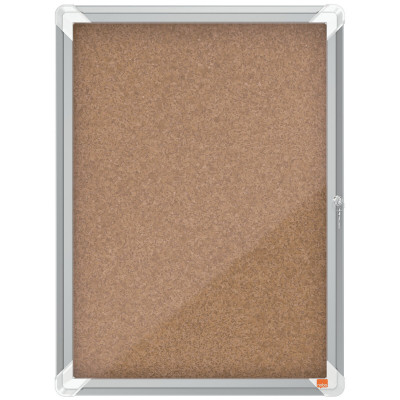 Anschlagbrett Nobo Displayständer 53,2 x 69,2 x 3,7 cm Kork Glas Alum