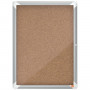 Anschlagbrett Nobo Displayständer 53,2 x 69,2 x 3,7 cm Kork Glas Alum
