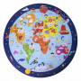 Puzzle Apli World Map Circulaire 48 Pièces 50 cm