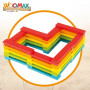 Set de construction Woomax 100 Pièces 10 x 0,5 x 1,8 cm (6 Unités) s