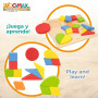 Puzzle enfant en bois Woomax Formes + 12 Mois 16 Pièces (6 Unités) s