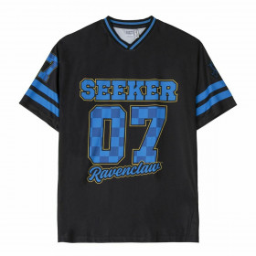 Maglia a Maniche Corte Unisex Harry Potter Ravenclaw Nero