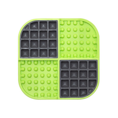 Coussin Lickimat Slomo Vert polypropylène TPR sur la caverne des prix