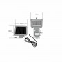 Solar-powered spotlight Galix Motion Detector Black Plastic 13,5 x 13,