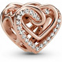 Ladies' Beads Pandora SPARKLING ENTWINED HEARTS