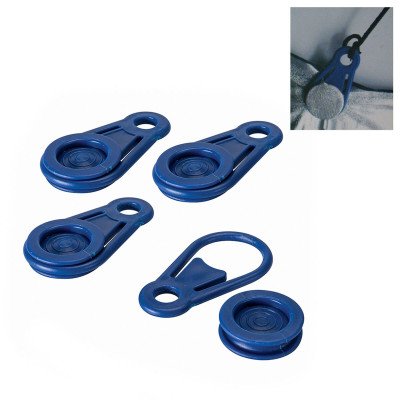 Awning and tarpaulin clamps set Bensontools Clip Blue 6 Units Ø 0,44