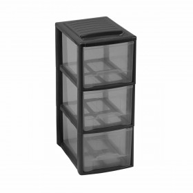 Secchio organizzatore Mondex Mini Empire A5 3 cassetti Nero 19 x 26 x