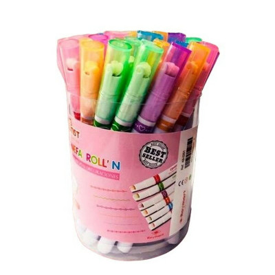 Ensemble de Marqueurs Roymart Cenefa Roll'N 36 Pièces Multicouleur su