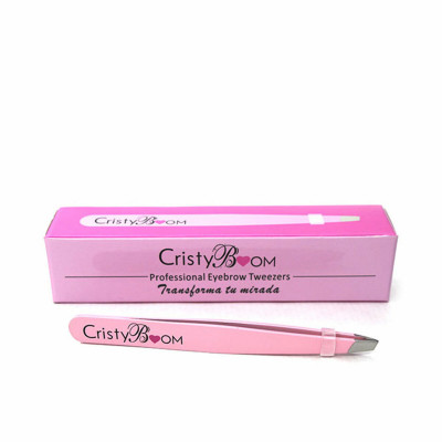 Pinzas para Depilar CristyBoom Professional Eyebrow Tweezers Rosa (1 unidad)