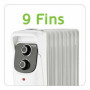 Radiatore a Olio (9 elementi) Haeger OH-009.006A Bianco 2000 W