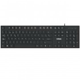 Tastiera Nilox NXKBE000012 Nero Qwerty in Spagnolo