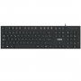 Keyboard Nilox NXKBE000012 Black Spanish Qwerty