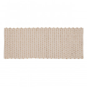 Tappeto Bianco Naturale 70 % cotone 30 % Juta 170 x 70 cm